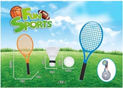 Set rackets voor tennis en badminton voor kinderen