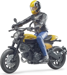 Bruder bworld motor Scrambler DUCATI Cafe Racer met rijder 1:16