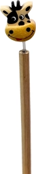 Houten potlood met koeienkop