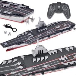 RC vliegdekschip 1:1000 – op afstand bestuurbaar model met mini-vliegtuigjes