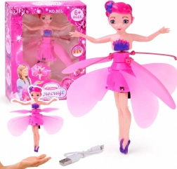 Vliegende fee – interactieve pop met handsensor en licht 19 cm - 1 stuk