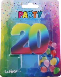 Feestkaars Regenboog nummer 20
