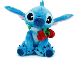 Disney Stitch knuffel met roos 25 cm