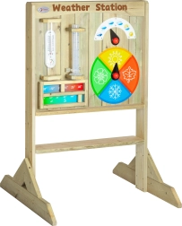 Classic World educatief manipulatiebord 2-in-1 met krijtzijde – leren over tijd en weer
