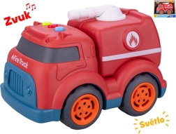 Brandweerauto met licht en geluid 17 cm