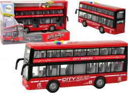 Dubbeldekkerbus met licht en geluid 1:16 – Rood