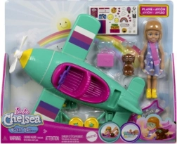 Barbie Chelsea – vliegtuig met pilootpop en puppy