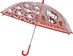Automatische paraplu Hello Kitty 48 cm rood