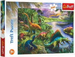 Trefl-puzzel Roofzuchtige dinosaurussen 200 stukjes