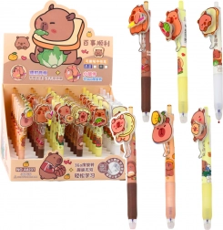 Gelpennet Capibara met draaielement blauwe inkt