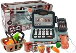 Kinderkassa met microfoon, geluiden en betaalterminal