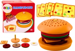 Houten hamburger 8 dlg receptkaarten 10 stuks