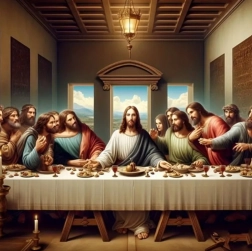 Diamantschilderen Laatste Avondmaal 30x40 cm