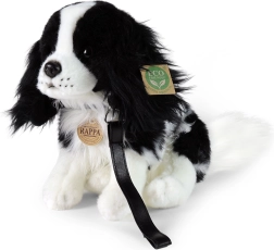 Rappa pluchen hond Cavalier met riem 27 cm ECO-FRIENDLY
