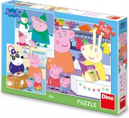 Puzzel PEPPA PIG – vrolijke middag 3×55 stukjes