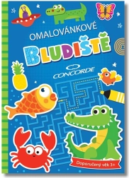 Concorde kleur- en doolhofboek – leuke kleurplaten met puzzels voor kinderen