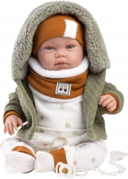 Llorens New Born realistische babypop met geluiden 44 cm