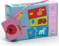 DJECO Duo Puzzel - Vormen en Dieren