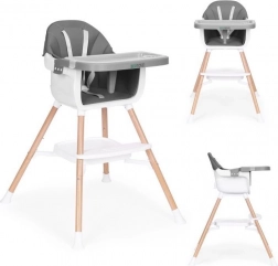Kinder-eetstoel 2-in-1, grijs, ECOTOYS