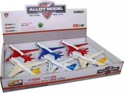 Vliegtuig met terugtrekmotor - 6 stuks in doos