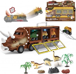 Dinosaurus vrachtwagen met lanceerinrichting en autootjes