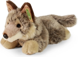 Pluchen wolf liggend 20 cm eco‑friendly