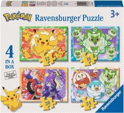 Puzzel Pokémon 4 in 1 (12, 16, 20, 24 stukjes) RAVENSBURGER