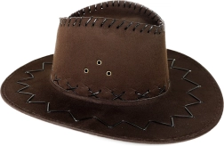 Cowboyhoed voor volwassenen – bruine westernstijl