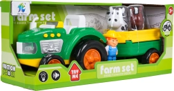 Kindertractor met aanhanger en accessoires