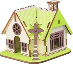 Houten 3D-puzzel Huis Ellie