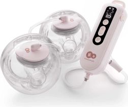 Kinderkraft gentleflow dubbele handsfree elektrische borstkolf roze