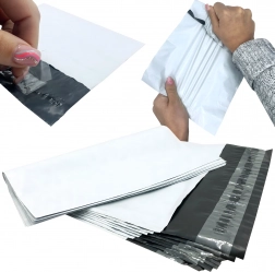 Witte koeriersfoliezakjes B4 260 × 350 mm, 50 stuks