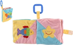 Zacht stoffen hangboekje voor baby's