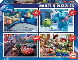 Educa puzzel Disney Pixar mix 4-in-1 (50, 80, 100, 150 stukjes)