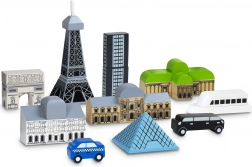 Lichtgevende blokken Parijs