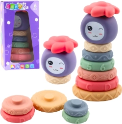 Zachte sensorische stapeltoren voor baby’s, 8 delen