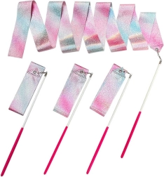 Pastelkleurig lint voor gymnastiek en dans