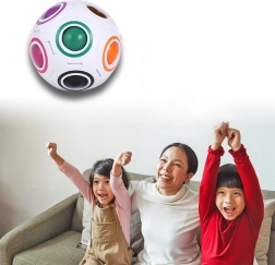 Regenboogbal 3D puzzelbal