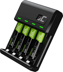 Lader VitalCharger + 4x AAA-accu’s 800mAh