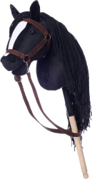 Zwarte stokpaard Hobby Horse Hoppihorse