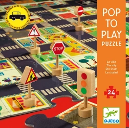 Djeco gigantische puzzel - stad