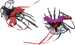 Carnavals haarclip skelet – set