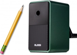 Krasslijper met hendel met reservoir en instelbaar mes groen