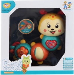 Interactieve rups op batterijen met melodieën