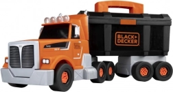 Vrachtwagen met gereedschap en boormachine BLACK+DECKER, bouwset voor kinderen 43 cm