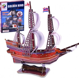 3D-puzzel schip Golden Hind, 108 stukjes