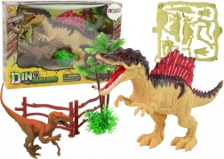 Grote dinoset DINO PARADISE met spinosaurus, compsognathus en skelet