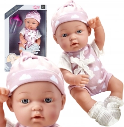 Woopie Royal schattige baby in roze outfit 36 cm