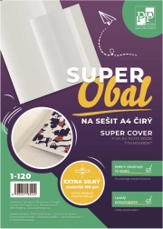 Superomslag voor schriften transparant A4