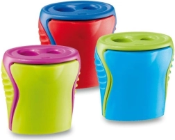 Dubbele puntenslijper met opvangbak MAPED Boogy – mix kleuren